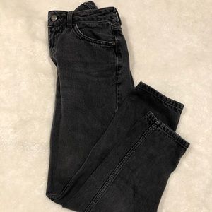 Top Shop high waisted mom jeans. Black